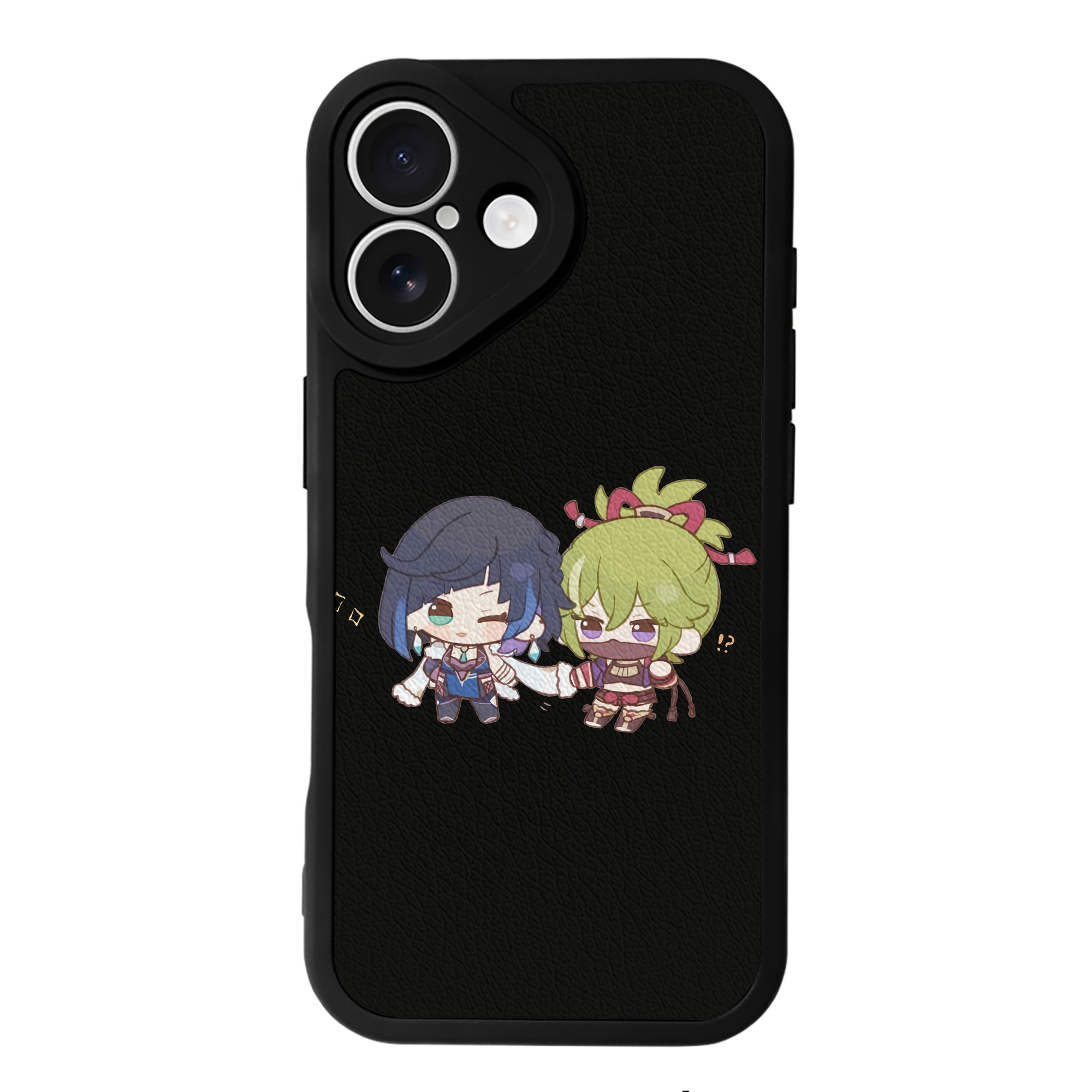 げんし神  久岐忍 くき しのぶ genshin Kuki Shinobu 【iPhone 16シリーズ対応】シリコンスマホケース（レザー調） 材質：シリコン